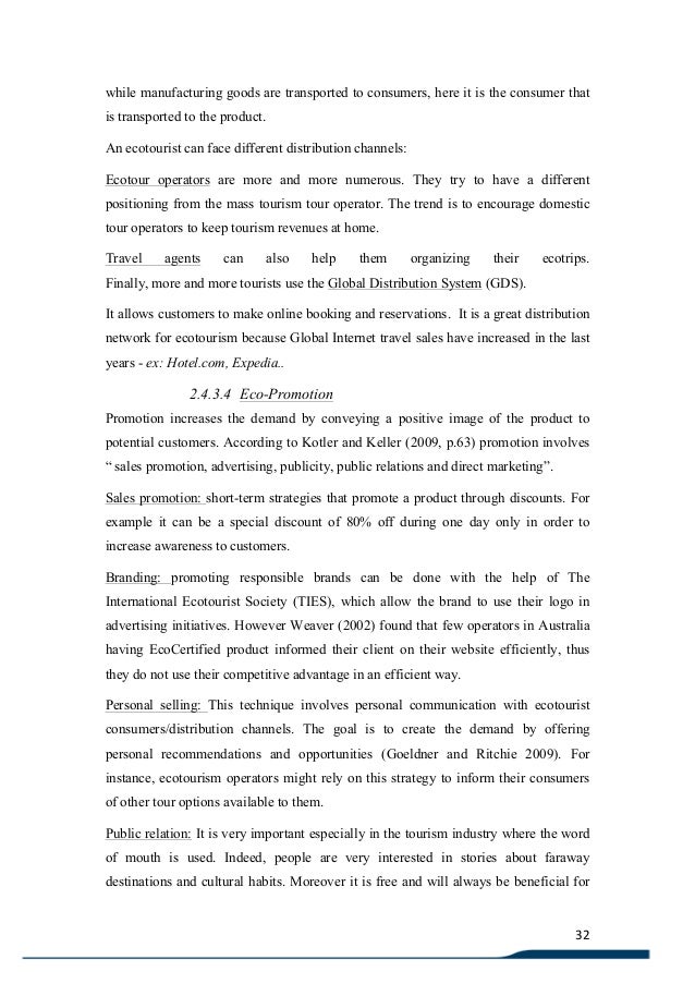 Phd thesis on tourism marketing